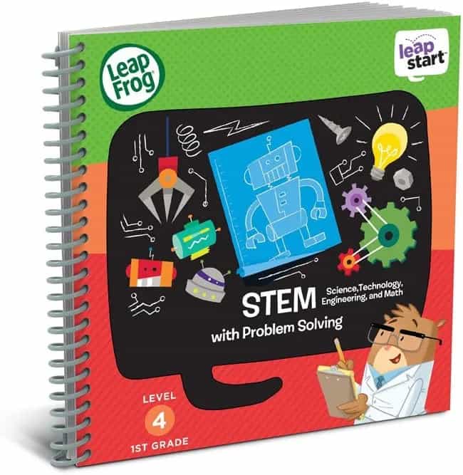 Libro de actividades LeapFrog LeapStart para primer grado: STEM (ciencia, tecnología, ingeniería, matemáticas) y resolución de problemas