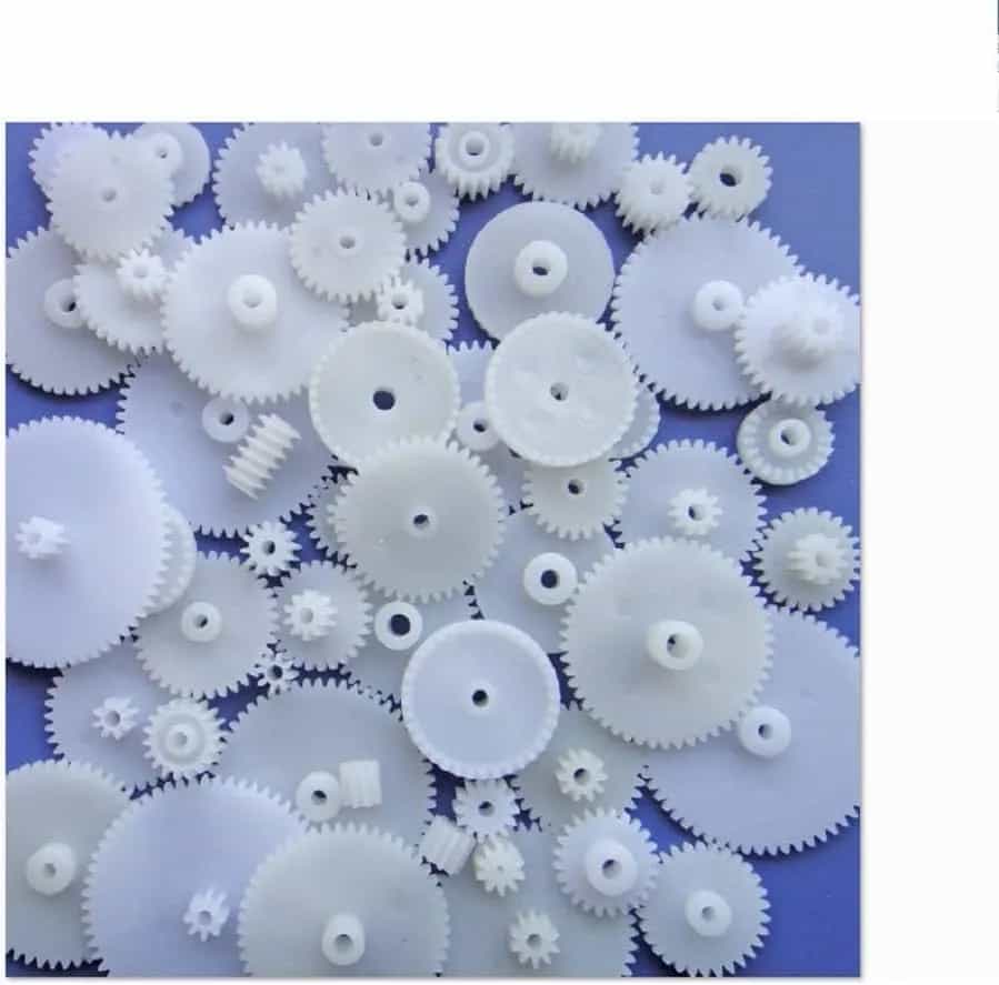 Conjunto de 58 piezas de engranajes pequeños Módulo de engranajes de plástico 0,5 para motor de CC Modelo de bricolaje Juguetes RC Coche Robot