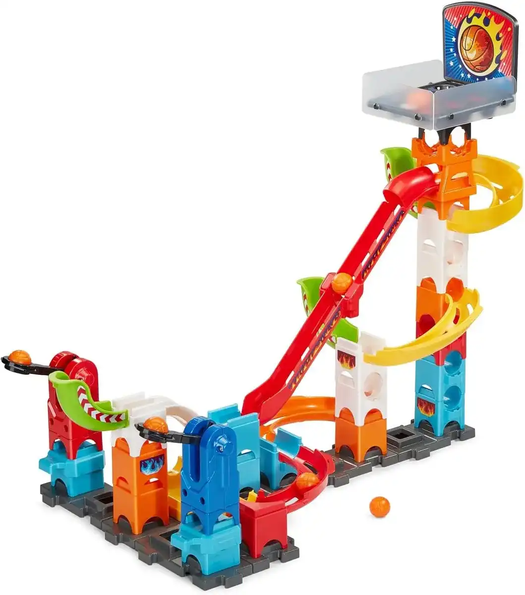 Juego de lanzamiento de 3 puntos VTech Marble Rush con mini aro de baloncesto