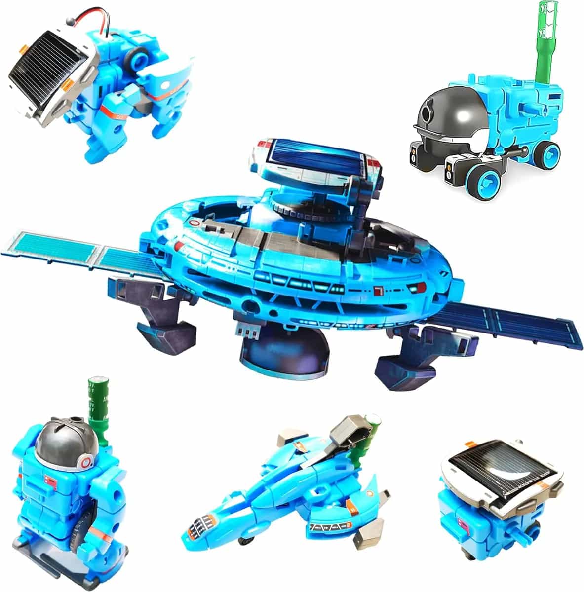 Proyectos STEM para niños de 8 a 12 años, kits de ciencia, juguetes espaciales solares, regalos para adolescentes de 8 a 14 años, 120 piezas de robots de experimentos de construcción para adolescentes