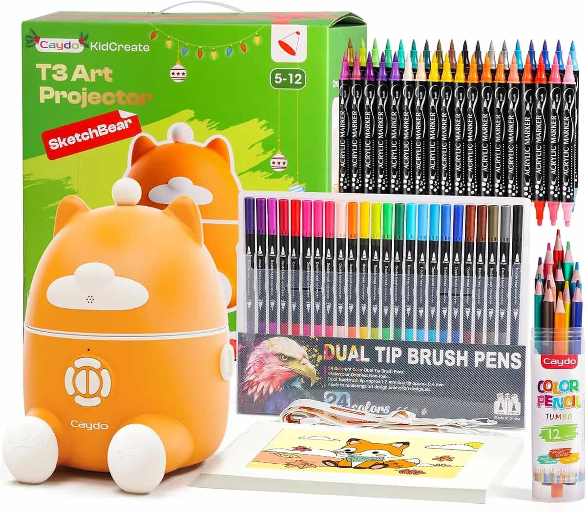 Caydo T3 Smart Drawing Projector Kit, for Kids Ages 5+