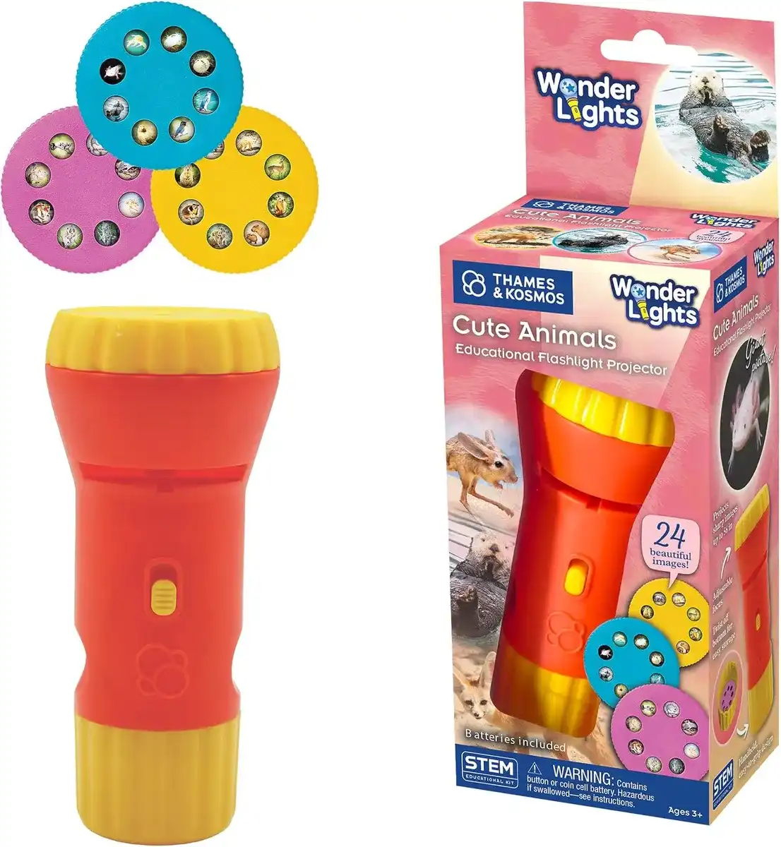 Wonder Lights: Cute Animals - Flashlight Projector | Exploration Toy