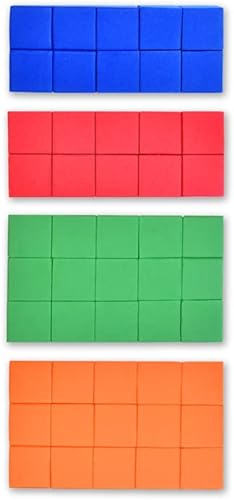 ¡50 cubos de espuma de colores para construir y jugar!
