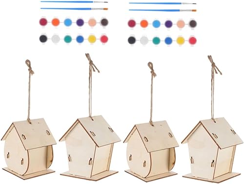 BCOATH 1 set de casa de pájaro estilo casa de jengibre para niños