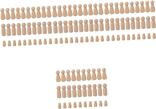 120 figuras masculinas de madera para decoración de pasteles y manualidades