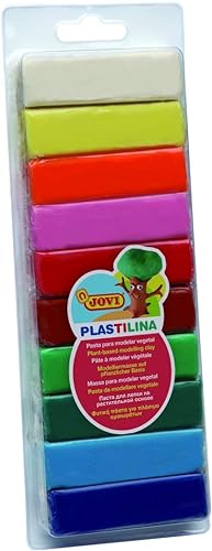 Jovi: ¡Un arcoíris de creatividad en tus manos! Este juego de 10 barras de plastilina de colores te permite moldear