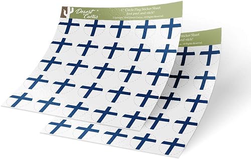 50 pegatinas redondas con la bandera de Finlandia: ¡Decora y muestra tu amor por Finlandia!