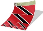 8 calcomanías variadas con la bandera de Trinidad y Tobago: ¡Decora tus pertenencias con orgullo trinitense!