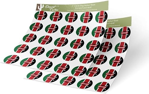 **50 Calcomanías con la Bandera de Kenia: Un Toque de África para tus Perten