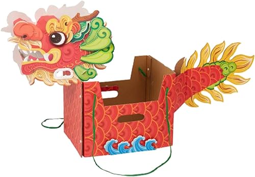 Dragón de papel rojo para decorar bodas y celebrar el Año Nuevo Chino.