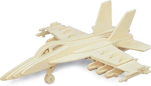 Kit de construcción de madera F-18 Hornet: ¡Construye tu propio avión de combate!