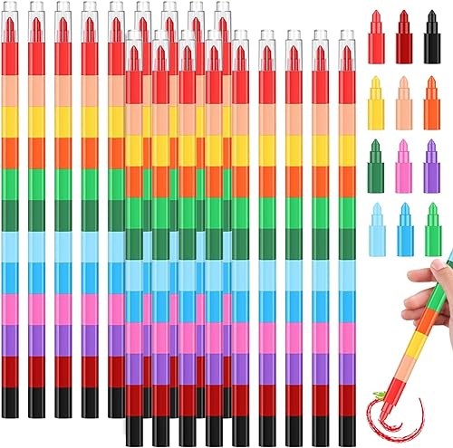 ColoriConstru: El Juego Creativo de 18 Piezas Apilables y Multifuncionales para Pequeños Artistas