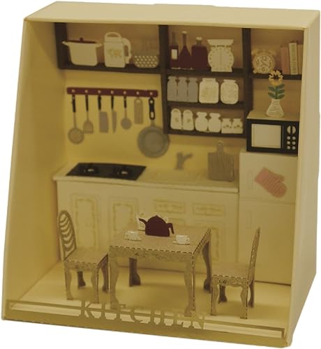 Experiencia culinaria en miniatura: Kit de construcción de papel para cocineros en ciernes
