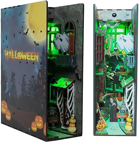 Kit de Rincón de Lectura Embrujado para Halloween: ¡Construye y Decora tu Propia Mini-Librería!