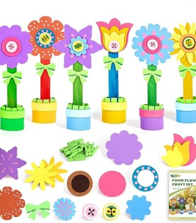 Ayfjovs Paquete de 30 manualidades de flores de espuma