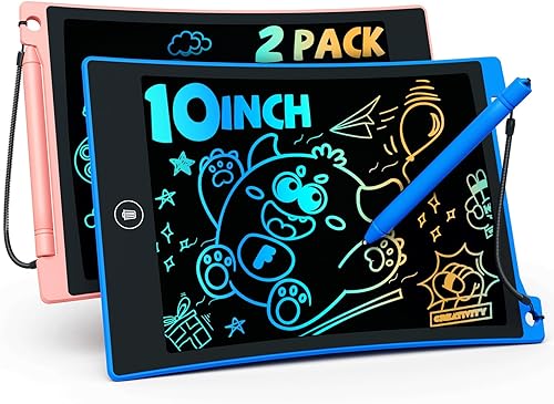 Dibujo y Entretenimiento 2 en 1: Tableta de Escritura LCD y Cuaderno de Dibujo para Niños
