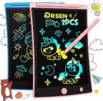 Tablero Digital Multicolor para Pequeños Artistas: Dúo de Tabletas LCD para la Creatividad en Desarrollo