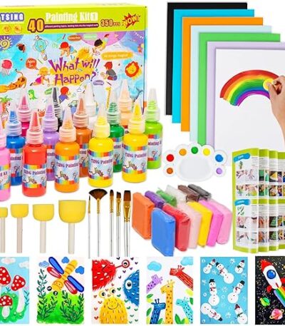 Conjunto de arte y manualidades para niños - 40 creaciones artísticas de pintura