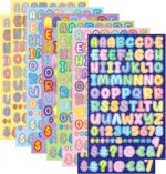 Set de 996 Calcomanías de Letras y Números: ¡Un Universo de Palabras y Colores para Crear y Aprender!