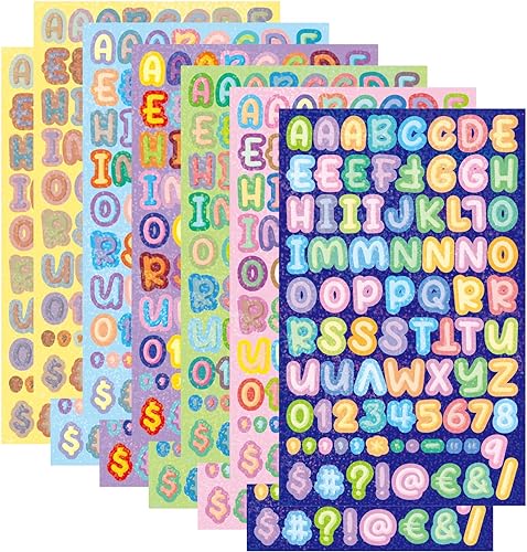 Set de 996 Calcomanías de Letras y Números: ¡Un Universo de Palabras y Colores para Crear y Aprender!