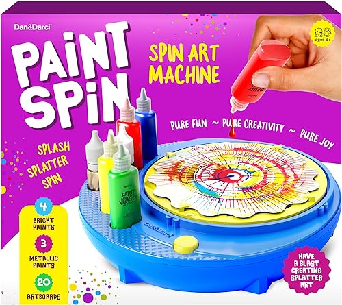Arte giratorio para pequeños artistas: Kit de pintura y juego para niños de 6 a 9 años