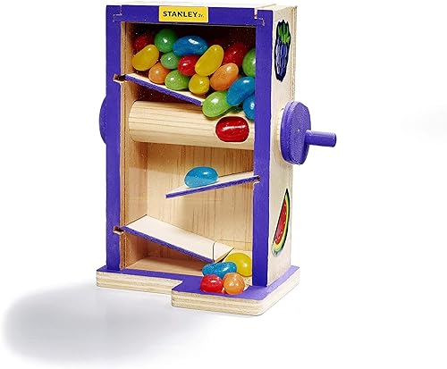 Stanley Jr - Kit de construcción de laberinto de caramelo para niños JK009-SY: caja de goma de mascar de madera para niños o niñas
