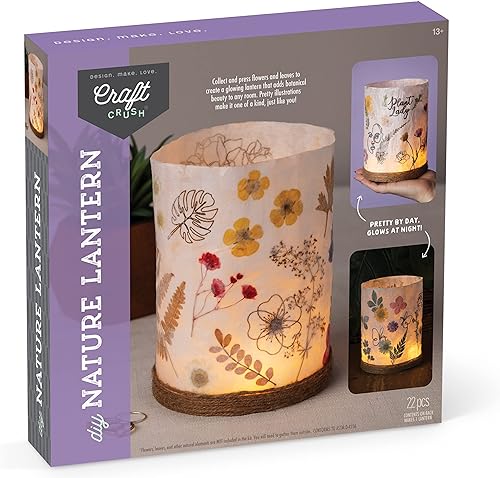 Craft Crush: Kit de faroles de naturaleza para iluminar tus celebraciones. ¡Crea un ambiente mágico con tus propias manos!