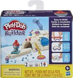 Play-Doh Builder Igloo Mini Kit de construcción de animales para niños de 5 años en adelante con 2 latas