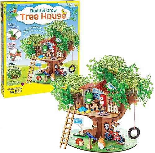 Creativity for Kids: ¡Construye tu propia casa del árbol y mira cómo crece! Un juguete clásico con un toque mágico.