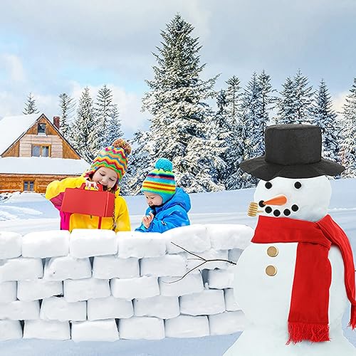 Construye un fantástico paisaje invernal con el kit "Nevada Invernal" de muñecos de nieve y ladrillos de nieve