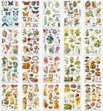Libro de Calcomanías Washi Vintage: ¡Más de 300 Diseños de Naturaleza para Embellecer tus Proyectos Creativos!