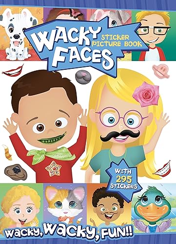 Bendon Wacky Faces Create-A-Face - Bloc de calcomanías (caras divertidas)