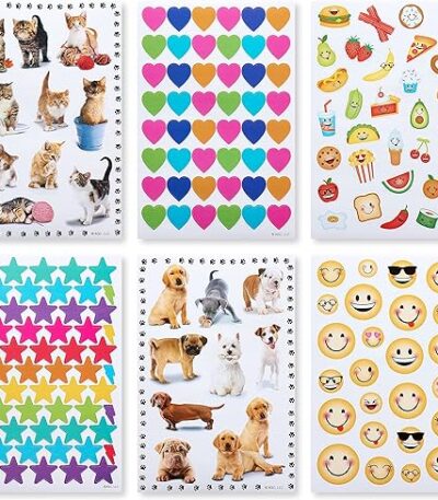 American Greetings: 599 Calcomanías Variadas de Animales y Caritas para Niños