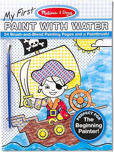 Expresión Artística Acuática para Jovencitos: Libro de Bocetos con Pincel para Pintar con Agua