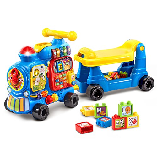 VTech Sit-to-Stand Nuevo Tren del alfabeto, azul, exclusivo en línea