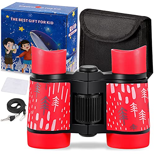 Juego de binoculares de juguete a prueba de golpes para niños, observación de aves, aprendizaje educativo, regalos para niños, regalos para niños, niños y niñas, juego al aire libre, caza, senderismo,