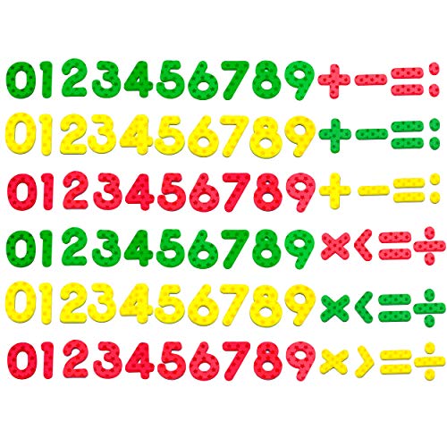 SpriteGru 102 números magnéticos para la educación básica de matemáticas matemáticas (fondo de estrellas)