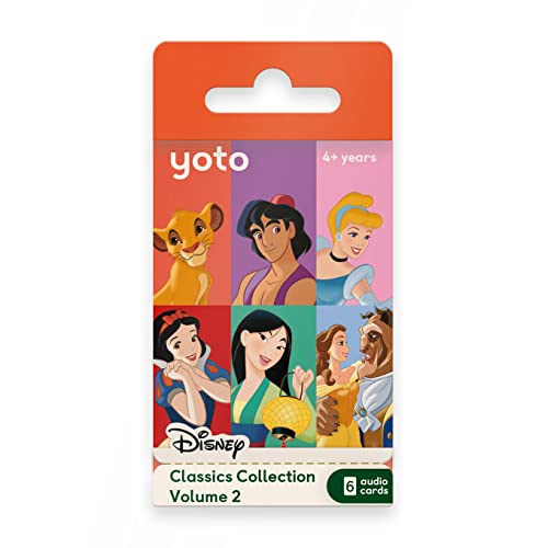 YOTO Disney Classics Collection: Vol. 2 - Tarjetas de audio para niños 6 para usar con reproductor y mini dispositivo de audio todo en 1, escucha educativa sin pantalla con divertidas historias de