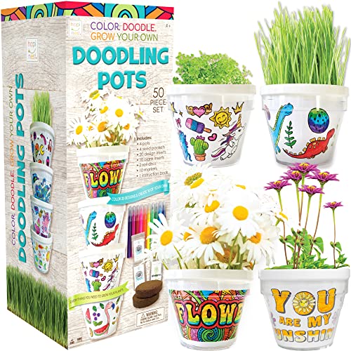 Hapinest Kit de macetas y jardín para niños, kit de cultivo de plantas, juego de jardinería para niños, cesta de Pascua, regalos de artes y manualidades para niños de 4, 5, 6, 7, 8, 9, 10, 11, 12 años