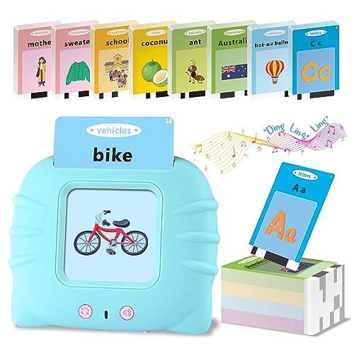 384 ABC Sight Words Talking Flash Cards para niños pequeños de 1, 2, 3, 4 años, juguetes para niños de 2 a 4 años, juguetes sensoriales para autismo, juguetes de aprendizaje Montessori de habla de