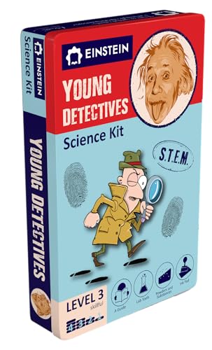 Kit de ciencia de laboratorio de jóvenes detectives de Einstein para niños. STEM para niños y niñas de 8 años en adelante. Emocionantes experimentos CSI en el interior. Guía detallada de imágenes
