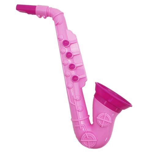 Totority Juguete de saxofón para niños, instrumento musical de plástico para educación temprana, divertido juguete de desarrollo preescolar para coordinación de manos e interés musical, adecuado para