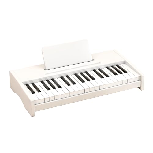 Teclado de piano para niños, piano digital de 37 teclas para niños, instrumento educativo de música para niños pequeños, piano de madera para niñas y niños mayores de 3 años