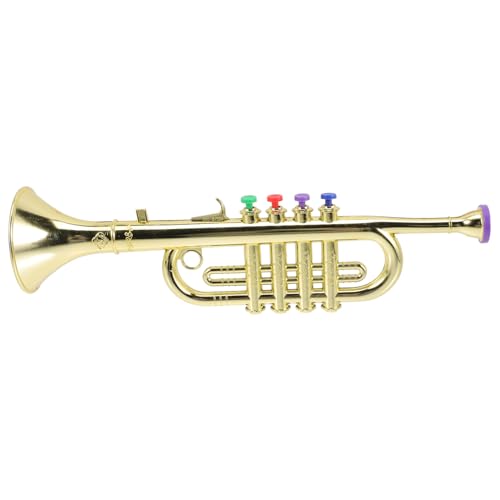 VOSAREA Trompeta de imitación para música creativa y educativa, juguete de trompeta de plástico para niños para aprender música y juegos divertidos