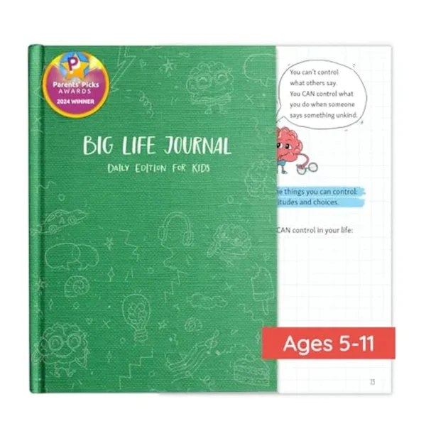 Big Life Journal - Diario diario para niños - Un libro de ejercicios de mentalidad de crecimiento para niños - Diario interactivo y planificador de objetivos para niños - Diario guiado diario para