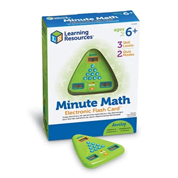 Tarjeta electrónica de Learning Resources, un minuto de matemáticas