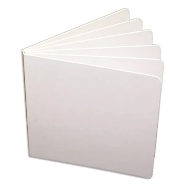 ASHLEY PRODUCTIONS Libro de páginas gruesas y gruesas en blanco, blanco