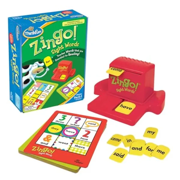 Juego educativo Zingo Sight Words (idioma español no garantizado).