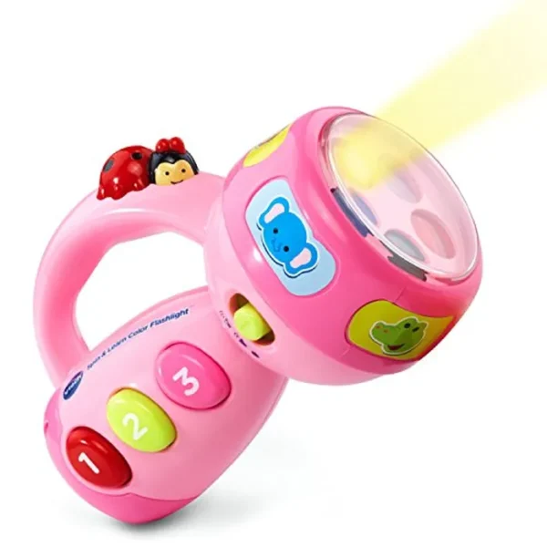 VTech Linterna Gira y Aprende, Rosa, Exclusiva para Internet
