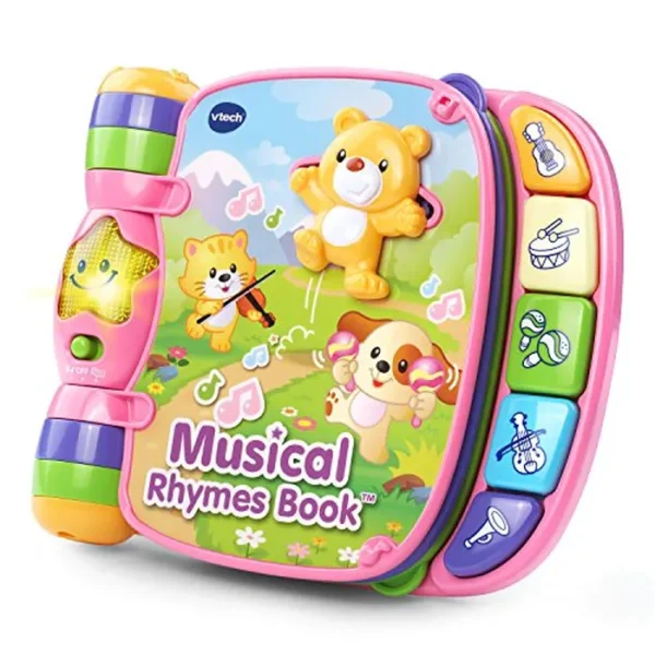 VTech Musical Rhymes Book Online Exclusive, color rosa